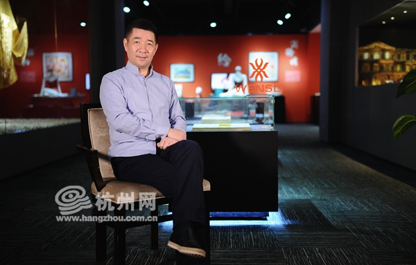 万事利集团总裁李建华接受杭州网采访