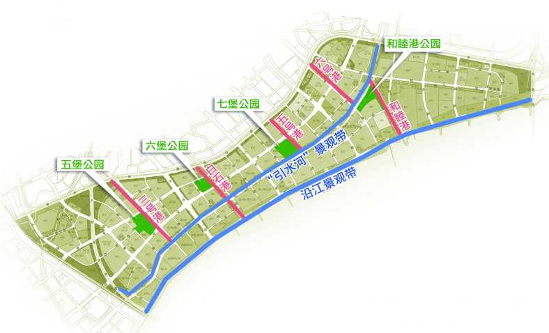钱江新城平面图图片