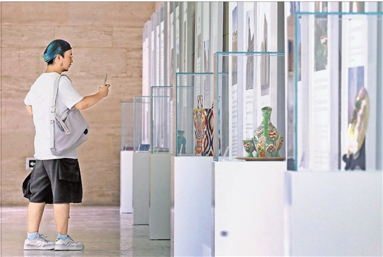 7月6日,良渚博物院“撒马尔罕:中亚之心的千年古城”特展现场。 本报记者 林云龙 摄